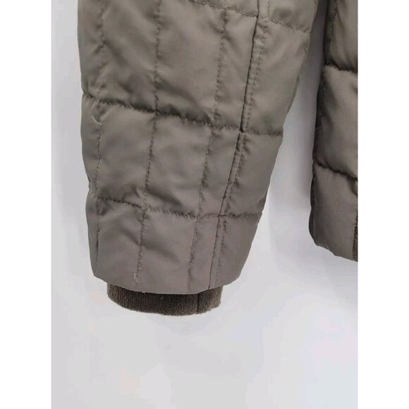 J. Crew Dark‎ Green Woman's Quilted Puffer Jacket Size Small - Picture 5 of 7
